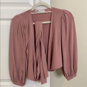 Zara Rose Wrap Top